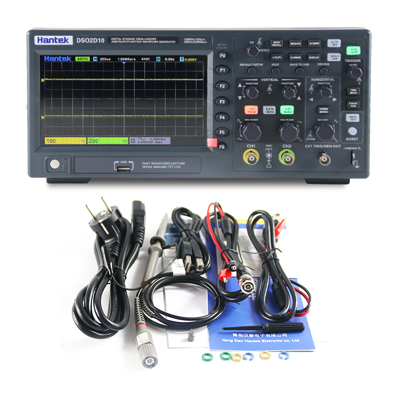 Digital Storage Oscilloscope 100Mhz - Osciloscopio Digital de Almacenamiento Hantek DSO2D10,