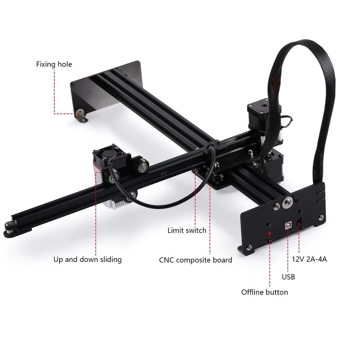En Stock NEJE 3 PLUS N40630 30 - Mini Laser Engraver Cnc Router reseña y precio