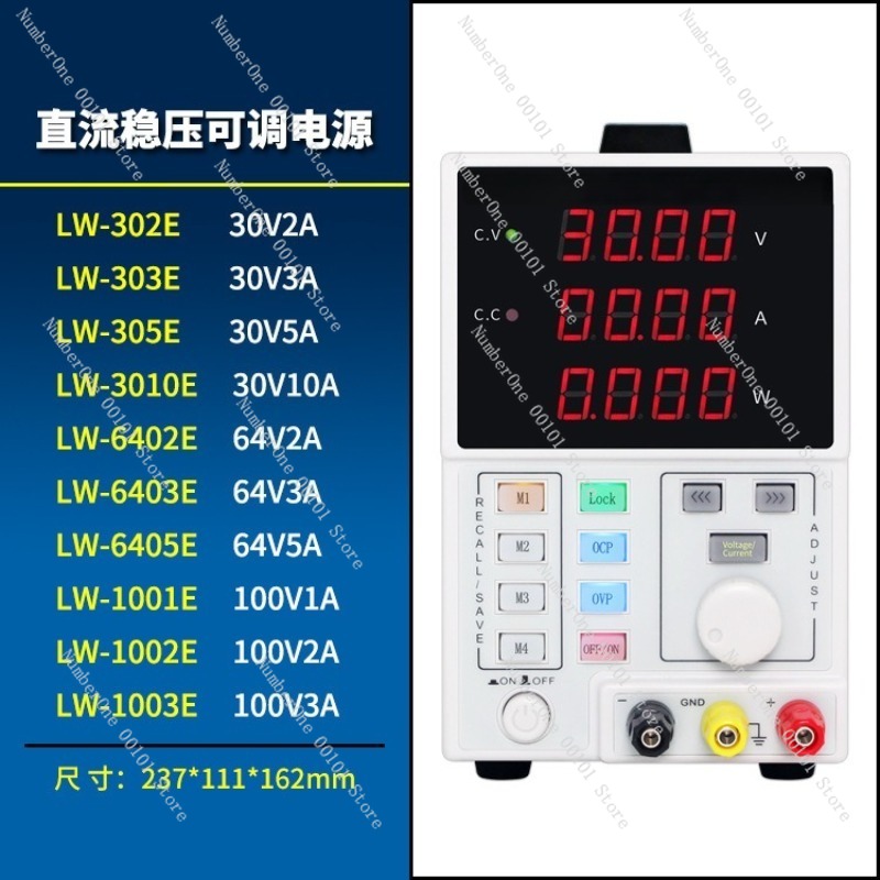 Fuente de Alimentación CC Regu - Programmable Dc Power Supply 30V 10A reseña y precio