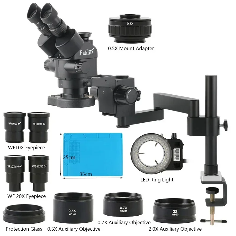 Microscopio Estéreo Trinocular - Stereo Trinocular Microscope Pcb reseña y precio