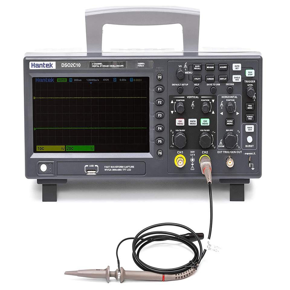 Hantek DSO2C10 Osciloscopio de - Digital Storage Oscilloscope 100Mhz reseña y precio