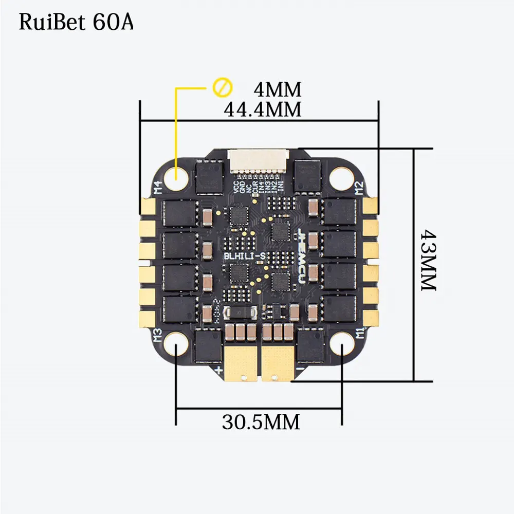 Controlador de vuelo doble Jhe - Fpv Flight Controller F7 Stack 60A reseña y precio
