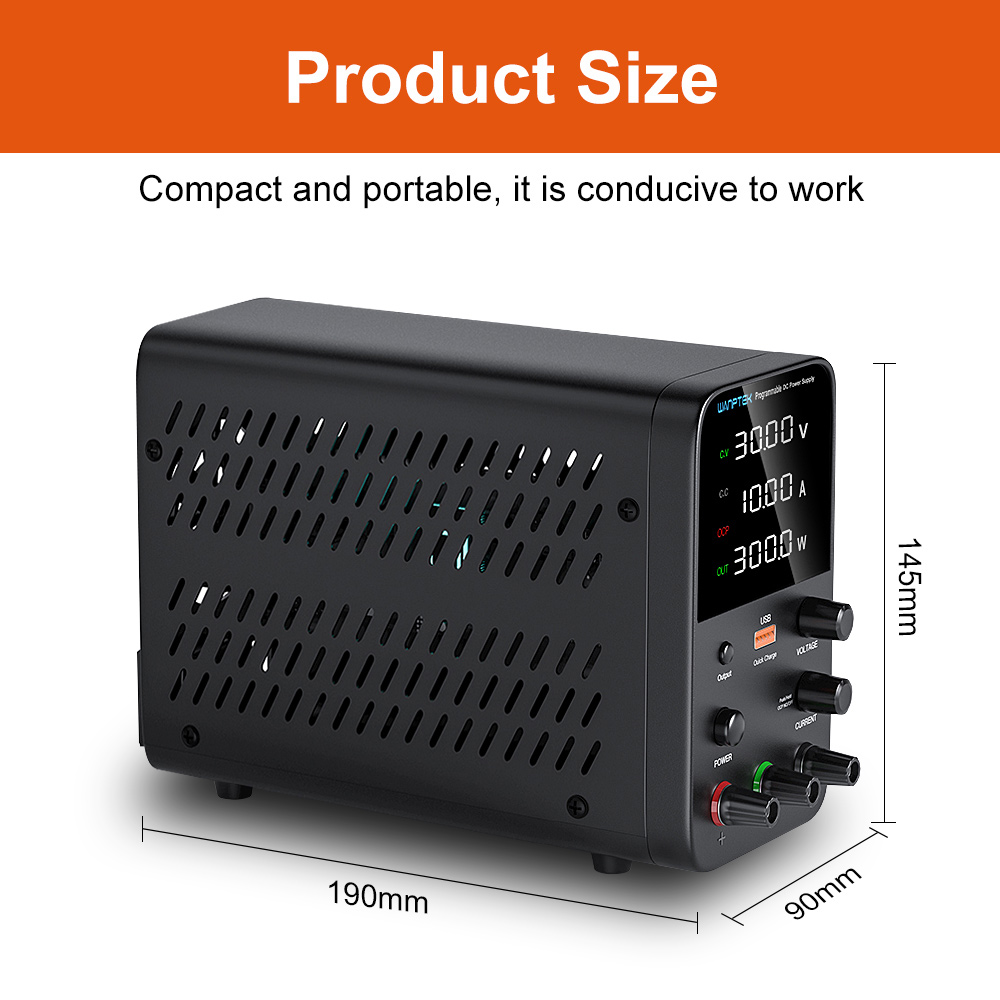 Wanptek fuente de alimentación - Programmable Dc Power Supply 30V 10A reseña y precio