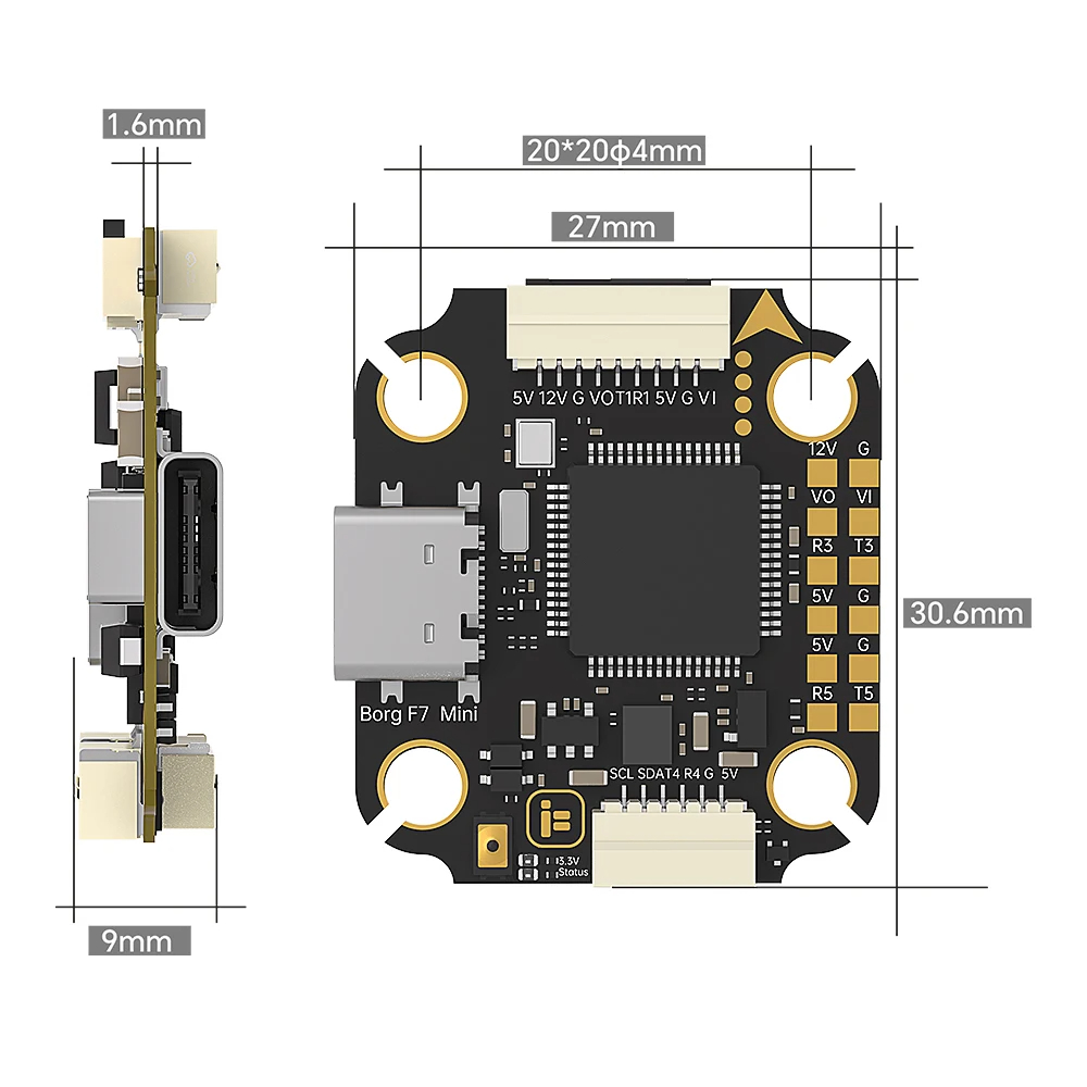 Controlador de Vuelo IFlight B - Fpv Flight Controller F7 Stack 60A reseña y precio