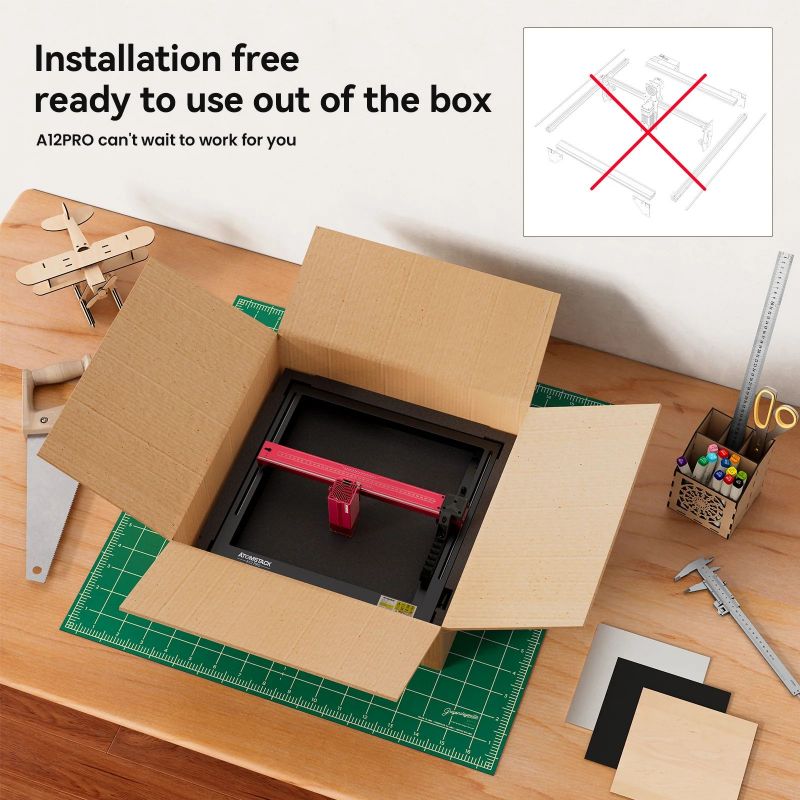 Atomstack A6 X6 S6 Pro 50W máq - Mini Laser Engraver Cnc Router reseña y precio