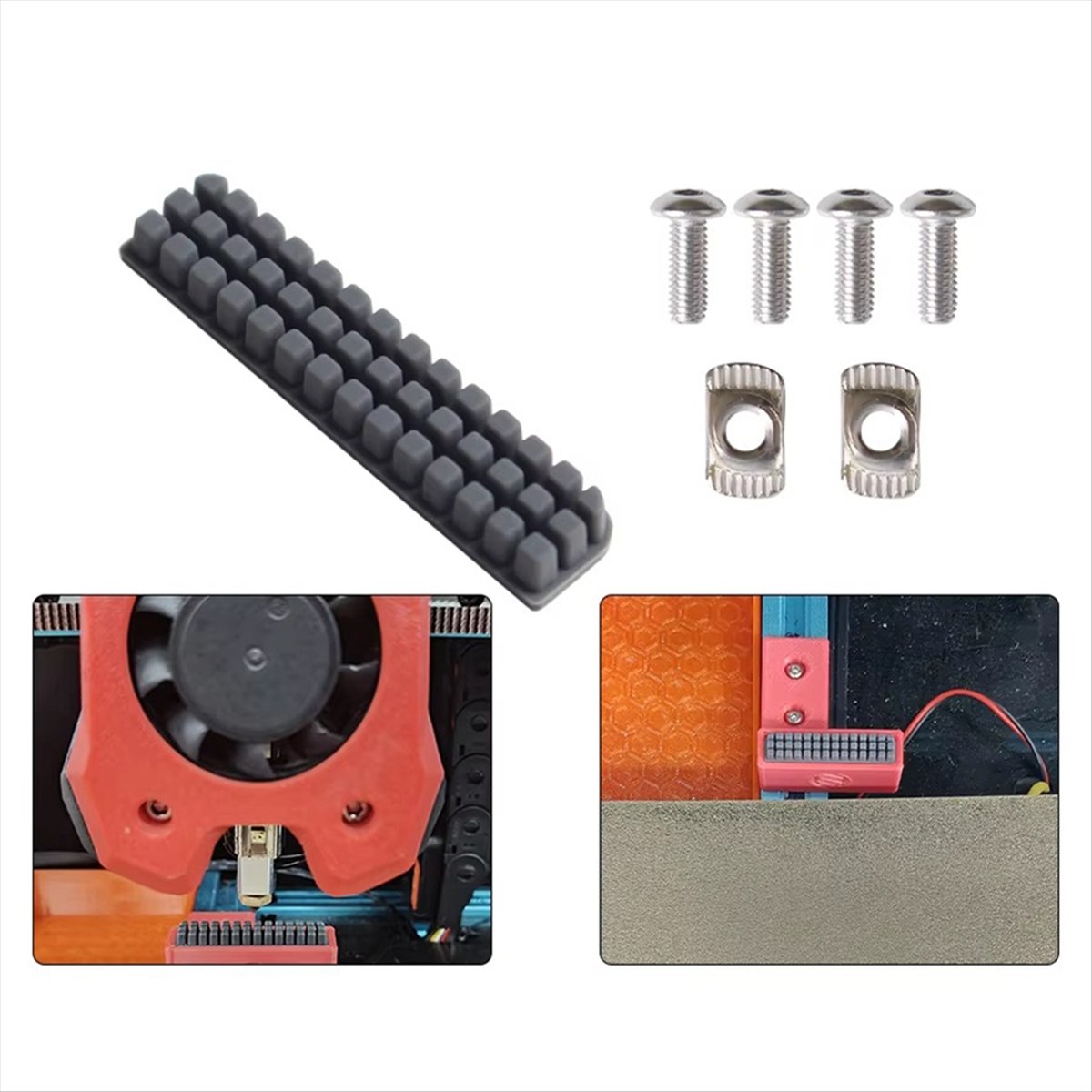 (B63C) Cepillo de silicona par - Voron 2.4 R2 Kit reseña y precio