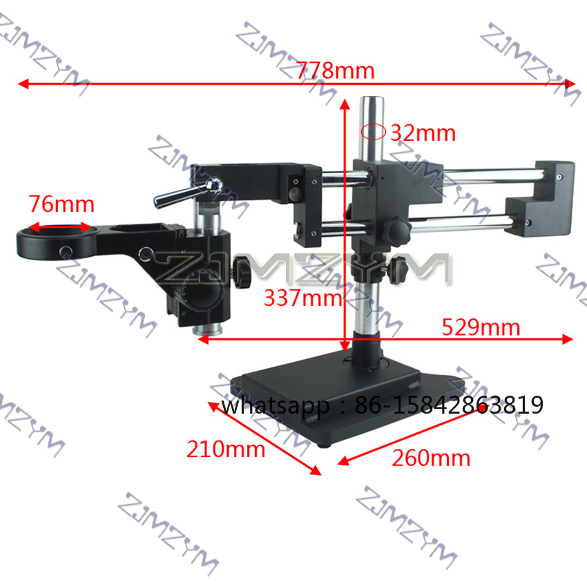 Soporte Universal de Doble Bra - Stereo Trinocular Microscope Pcb reseña y precio