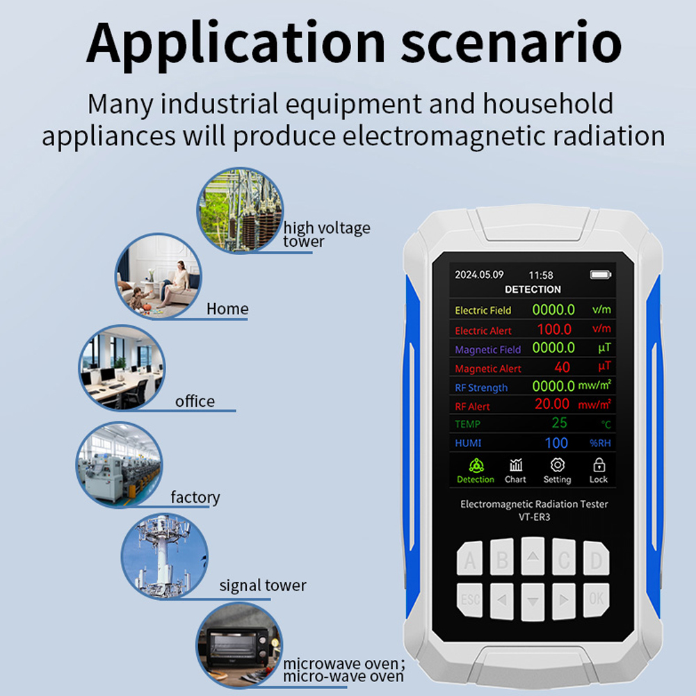 Detector de radiación electrom - Signal Generator Spectrum Analyzer reseña y precio