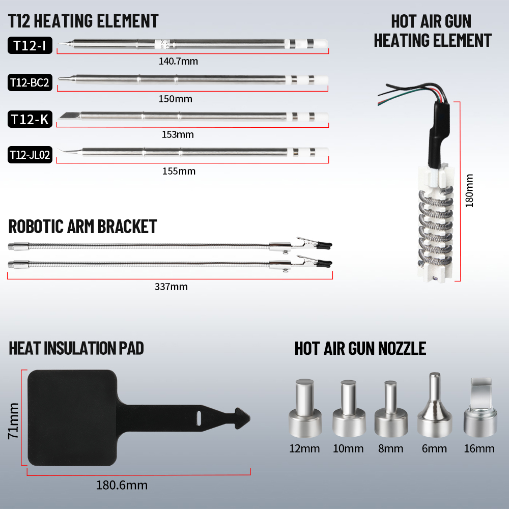 Estación de soldadura Kaisi 85 - Hot Air Rework Station T12 reseña y precio